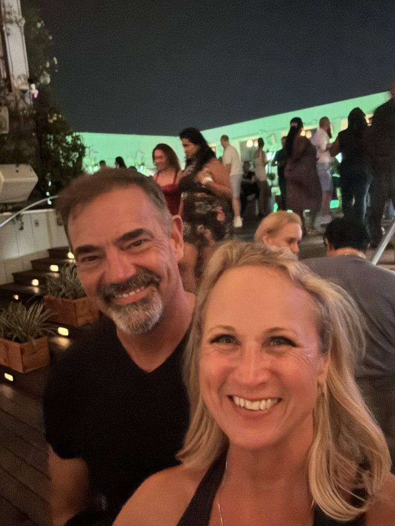 At the Pre-Emmy party